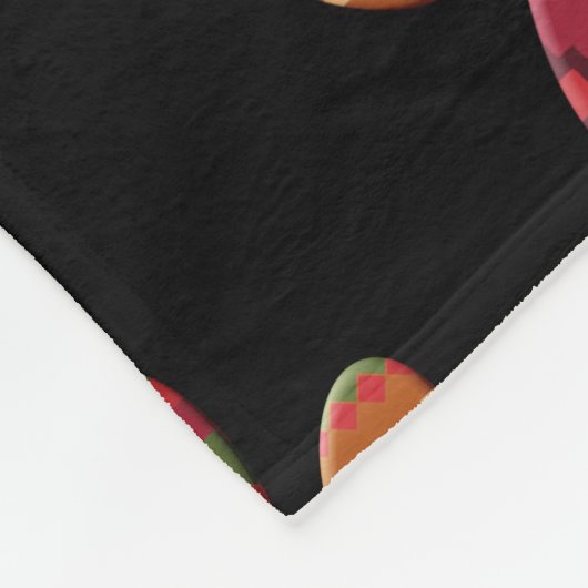 Aztec Pattern Dog Paw Fleecedecke (Ecke)