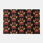 Aztec Pattern Dog Paw Fußmatte (Vorderseite)