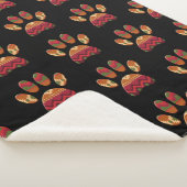 Aztec Pattern Dog Paw Sherpadecke (3/4)
