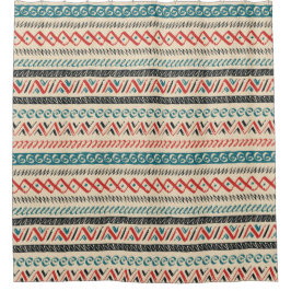 Aztec Pattern Duschvorhang