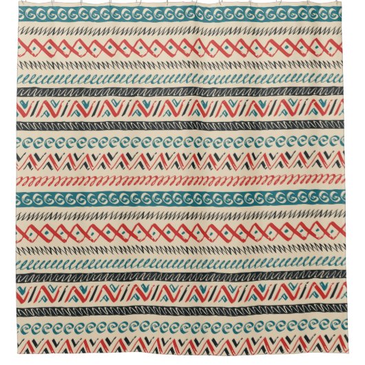 Aztec Pattern Duschvorhang (Vorderseite)