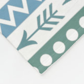 Aztec Pattern Fleecedecke (Ecke)