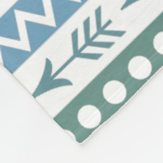 Aztec Pattern Fleecedecke (Ecke)