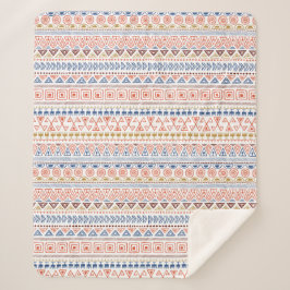 Aztec Pattern Fleecedecke Sherpadecke
