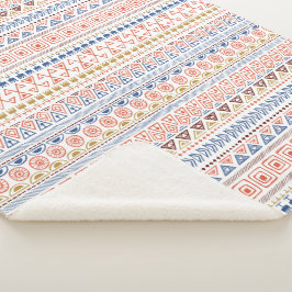 Aztec Pattern Fleecedecke Sherpadecke