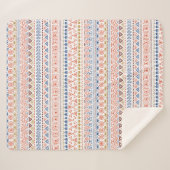 Aztec Pattern Fleecedecke Sherpadecke (Vorderseite (Horizontal))