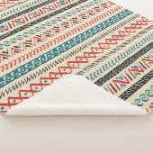 Aztec Pattern Fleecedecke Sherpadecke (3/4)