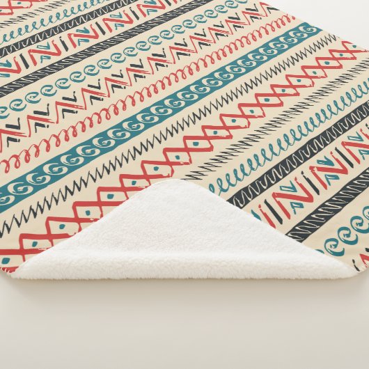 Aztec Pattern Fleecedecke Sherpadecke (3/4)