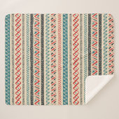 Aztec Pattern Fleecedecke Sherpadecke (Vorderseite (Horizontal))