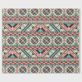 Aztec Pattern Geometric Trendy Modern Tribe Geschenkpapier (Flach)