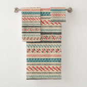 Aztec Pattern Handtuchhalter-Set Badhandtuch Set (Insitu)