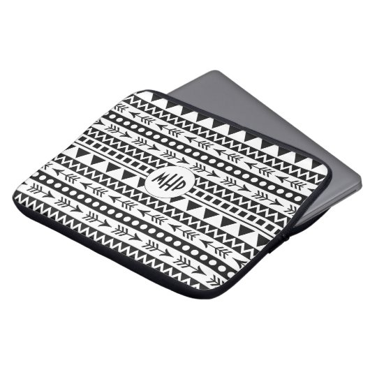 Aztec Pattern individuelle Laptop-Ärmel Laptopschutzhülle (Vorne Oben)