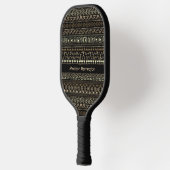 Aztec Pattern Individuelle Name Pickleball Schläger (Links)