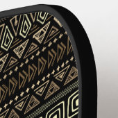 Aztec Pattern Individuelle Name Pickleball Schläger (Linke Seite)