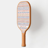 Aztec Pattern Individuelle Name Pickleball Schläger (Links)
