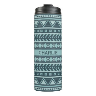 Aztec Pattern individuelle Name tumbler Thermosbecher