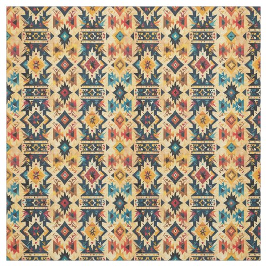 Aztec Pattern-Vibrant Tribal Geometric Stoff (Muster)