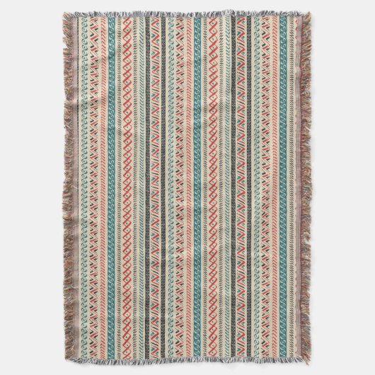 Aztec Pattern Werft Decken (Vorderseite Vertikal)