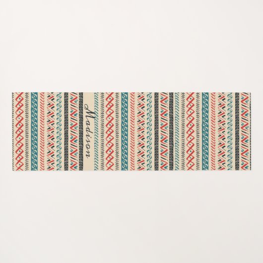 Aztec Pattern Yoga Matten (Rückseite (Horizontal))