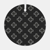 Aztec Pearl: Mexican Orange Blossom Splendor Ornament Aus Glas (Rückseite)