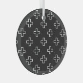 Aztec Pearl: Mexican Orange Blossom Splendor Ornament Aus Glas (Vorderseite Rechts)