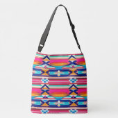 Aztec Pink Bag Tragetaschen Mit Langen Trägern (Rückseite)