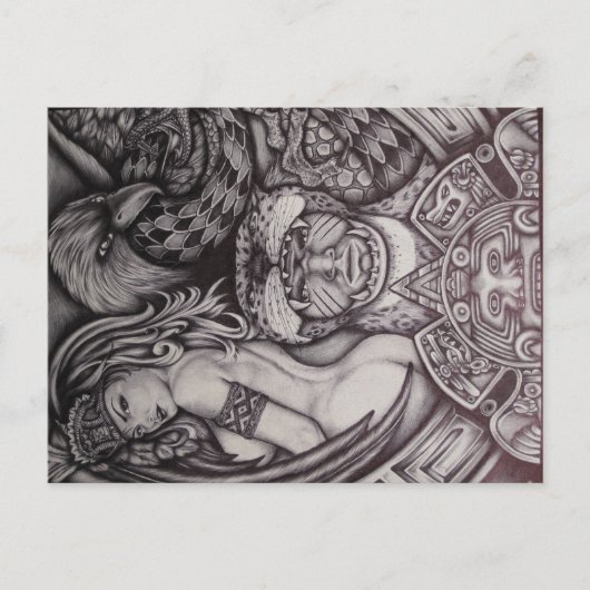 Aztec Postkarte (Vorderseite)