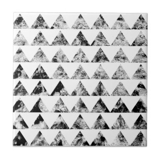 Aztec Print Zwart Wit Black White Fliese