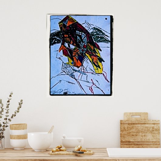 Aztec-Profil Poster (Küche)