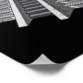 Aztec Pyramid Ancient Mayan Sacred Geometry Poster (Ecke)