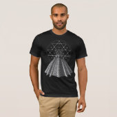 Aztec Pyramid Ancient Mayan Sacred Geometry T-Shirt (Vorne ganz)
