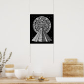 Aztec Pyramid Calendar Poster (Küche)