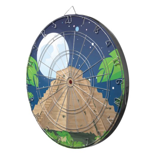 Aztec Pyramid Dartscheibe (Vorderseite rechts)