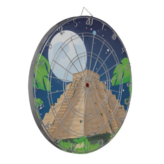 Aztec Pyramid Dartscheibe (Vorderseite Links)