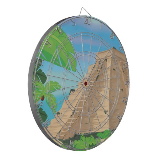 Aztec Pyramid Dartscheibe (Vorderseite Links)