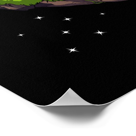 Aztec Pyramid Island Poster (Ecke)