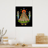 Aztec Pyramid Island Poster (Küche)