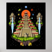 Aztec Pyramid Island Poster (Vorne)