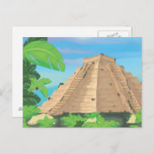 Aztec Pyramid Postkarte (Vorne/Hinten)