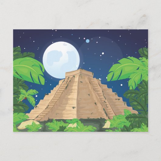 Aztec Pyramid Postkarte (Vorderseite)
