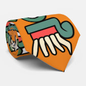 Aztec Rain Glyph Quiahuitl Krawatte (Gerollt)