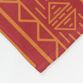 Aztec Retro: Vintages Musterdesign. Fleecedecke (Ecke)