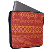 Aztec Retro: Vintages Musterdesign. Laptopschutzhülle (Vorne Rechts)