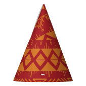 Aztec Retro: Vintages Musterdesign. Partyhütchen (Links)