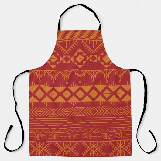 Aztec Retro: Vintages Musterdesign. Schürze (Vorderseite)