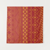 Aztec Retro: Vintages Musterdesign. Wandteppich (Vorderseite (Horizontal))
