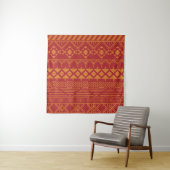 Aztec Retro: Vintages Musterdesign. Wandteppich (Beispiel)