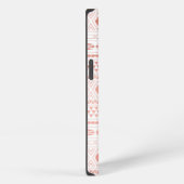 Aztec Rose Gold Geometric Monogram iPhone Hülle (Rechte Seite)