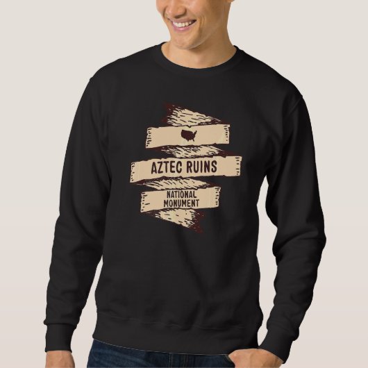 Aztec Ruins National Monument New Mexico Urlaub Sweatshirt (Vorderseite)