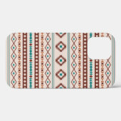 Aztec Rusts Aquamarines Cream Mixed Motifs-Muster Case-Mate iPhone Hülle (Rückseite (Horizontal))